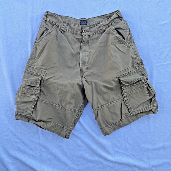 Levi's Other - Men's Levi's Black Cargo S40196 Shorts Size 36 kaki Multi Pockets Hiking Grunge